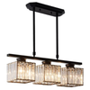 Nordic Glass Linear Chandelier 60cm