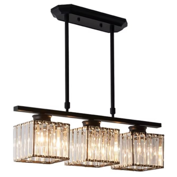 Nordic Glass Linear Chandelier 60cm