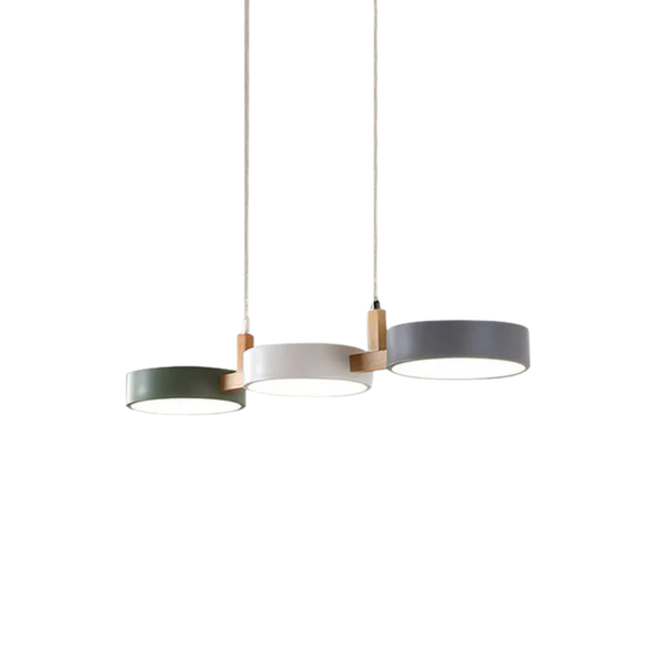 Linear Triple Shade Pendant Light 77cm