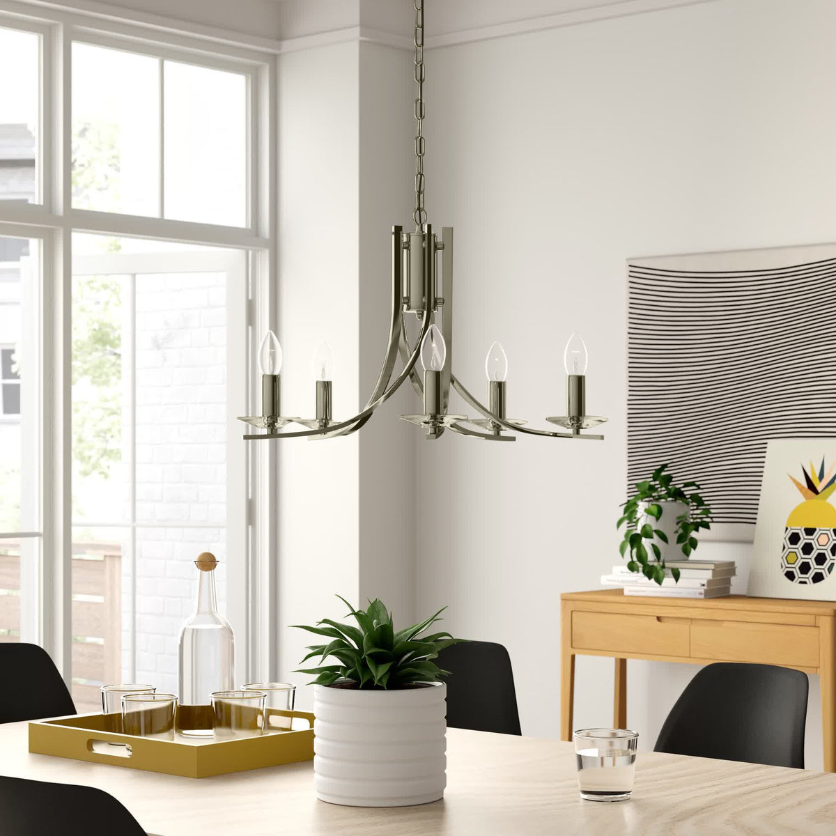 Pamelia 5-Light Candle Style Chandelier