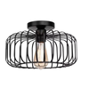Industrial Iron Cage Flush Mount Ceiling Light 30cm