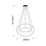 Rumbaugh 2-Light Wagon Wheel LED Chandelier