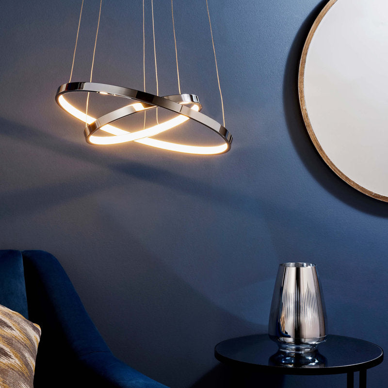 Rumbaugh 2-Light Wagon Wheel LED Chandelier