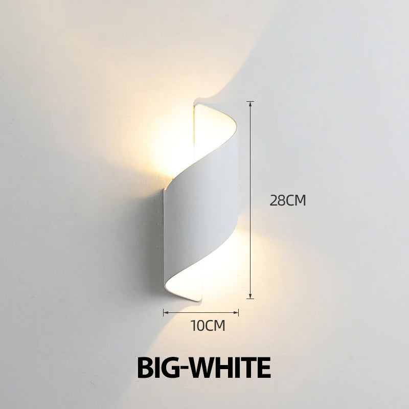 Spiral Design LED Wall Lamp 10W Indoor Wall Lights