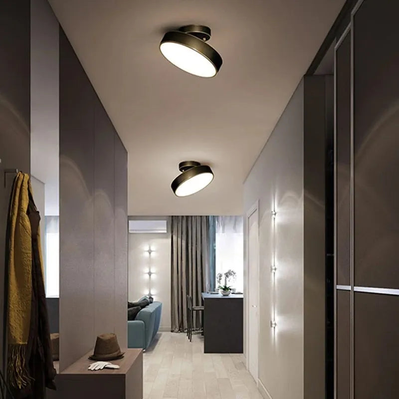 Modern LED Ceiling Light Copper Lamp