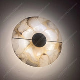 Modern Luxury Creative Natural Marble Copper Wall Light