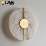 Modern Luxury Creative Natural Marble Copper Wall Light