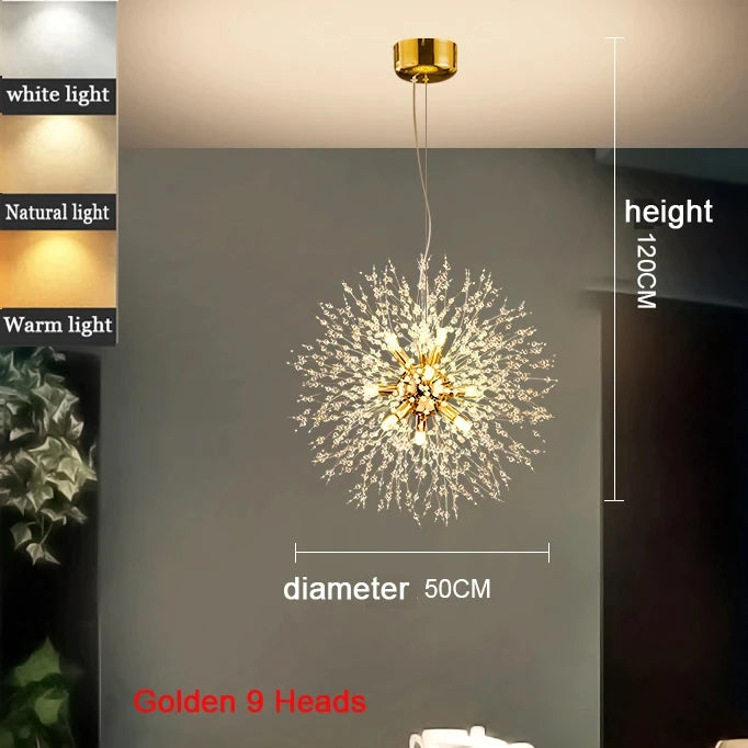 Modern Dandelion LED Lighting Pendant Lights Living Room