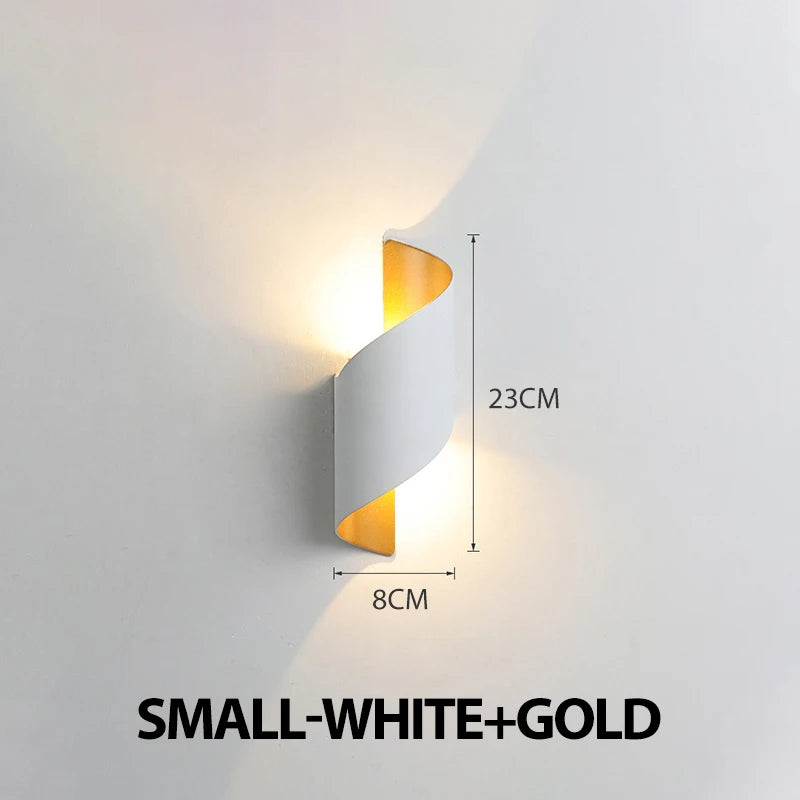 Spiral Design LED Wall Lamp 10W Indoor Wall Lights