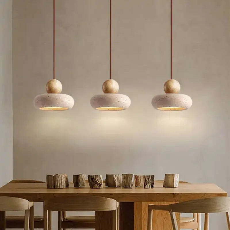 Vintage Pendant Light With Natural Yellow Agate Stone, Perfect