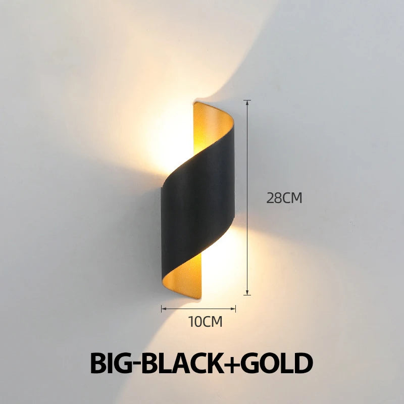 Spiral Design LED Wall Lamp 10W Indoor Wall Lights