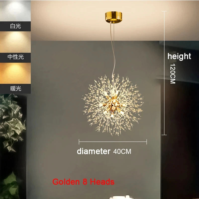 Modern Dandelion LED Lighting Pendant Lights Living Room