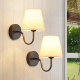 Modern Fabric Wall Lamps Retro Bedside Wall Lamp Living