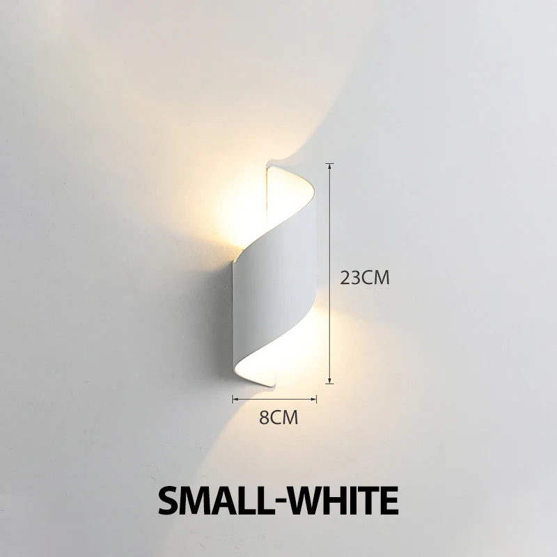 Spiral Design LED Wall Lamp 10W Indoor Wall Lights