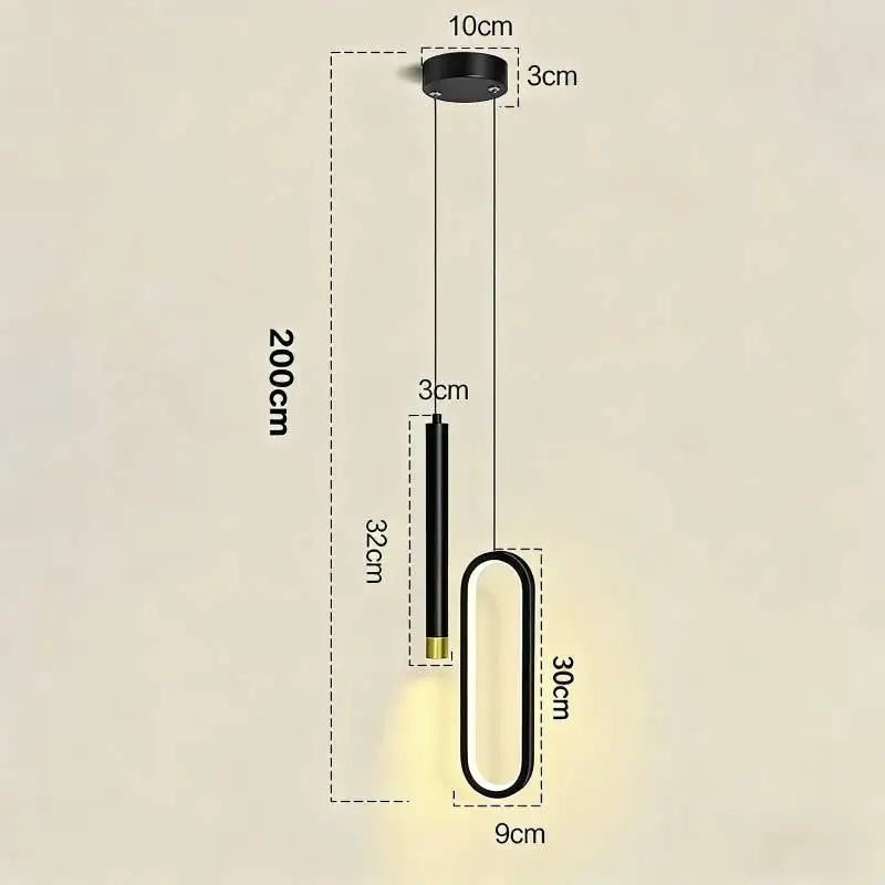 Nordic LED Pendant Light Hanging Lamps Interior Lighting Home