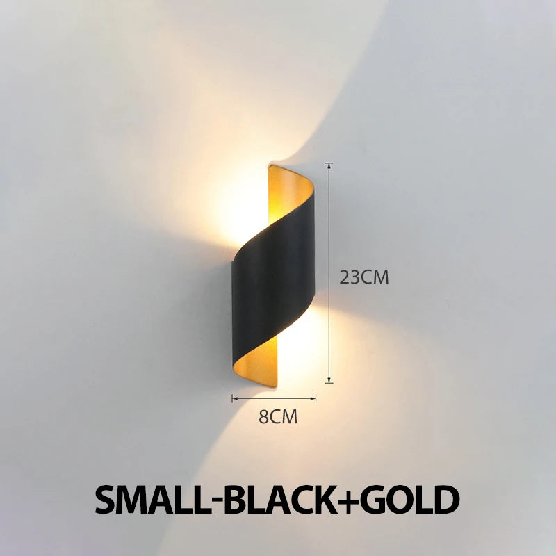Spiral Design LED Wall Lamp 10W Indoor Wall Lights