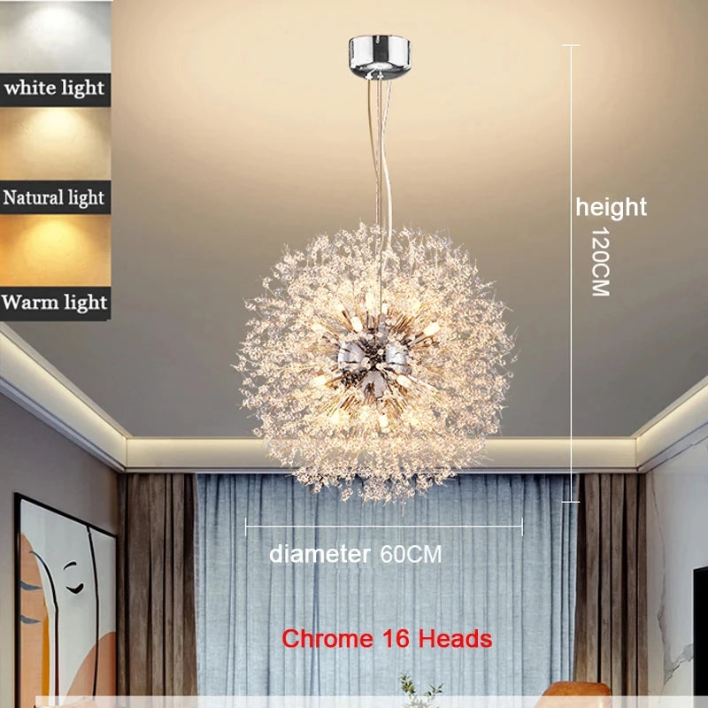 Modern Dandelion LED Lighting Pendant Lights Living Room