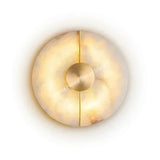 Modern Luxury Creative Natural Marble Copper Wall Light