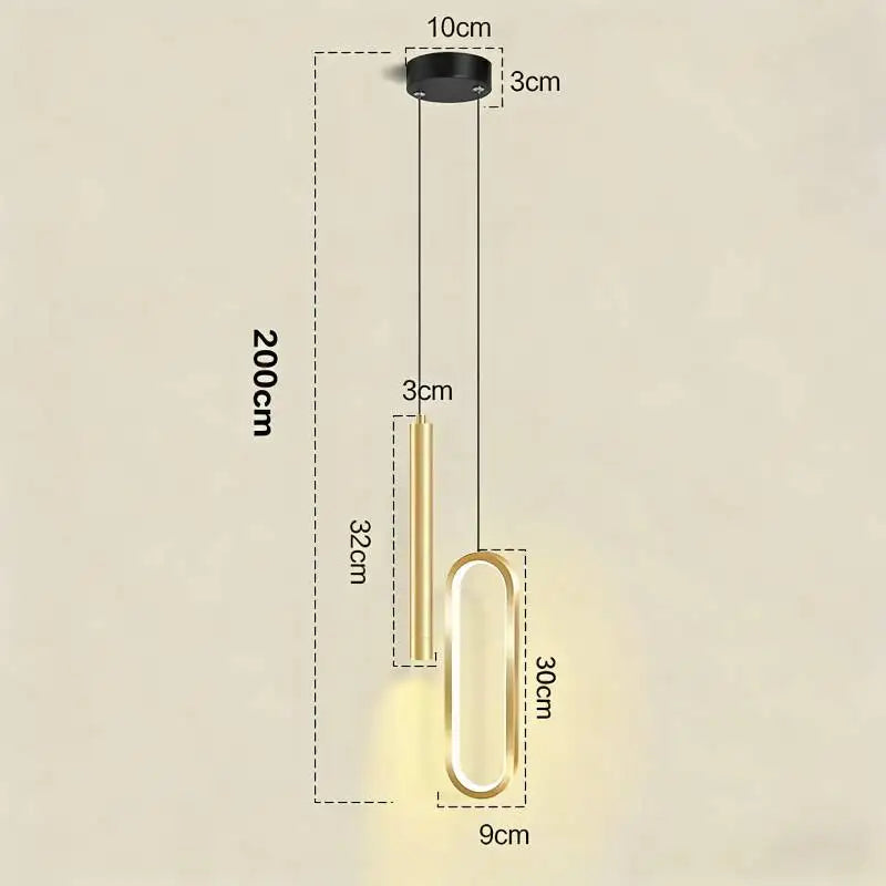 Nordic LED Pendant Light Hanging Lamps Interior Lighting Home