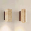 Wabi Sabi Yellow Marble Wall Lamp LED Bedside Japan