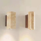 Wabi Sabi Yellow Marble Wall Lamp LED Bedside Japan