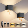 Wireless Rechargeable Battery-Powered Wall Light With Motion Sensor And