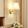 Modern Fabric Wall Lamps Retro Bedside Wall Lamp Living