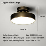 Modern LED Ceiling Light Copper Lamp