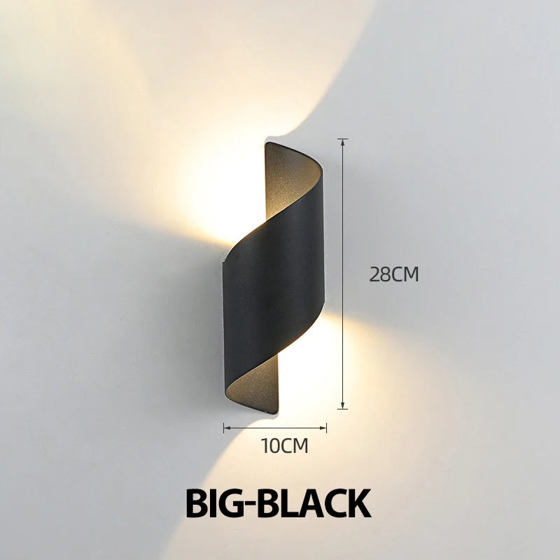 Spiral Design LED Wall Lamp 10W Indoor Wall Lights