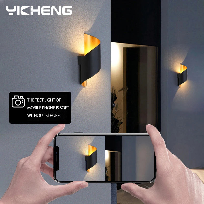Spiral Design LED Wall Lamp 10W Indoor Wall Lights