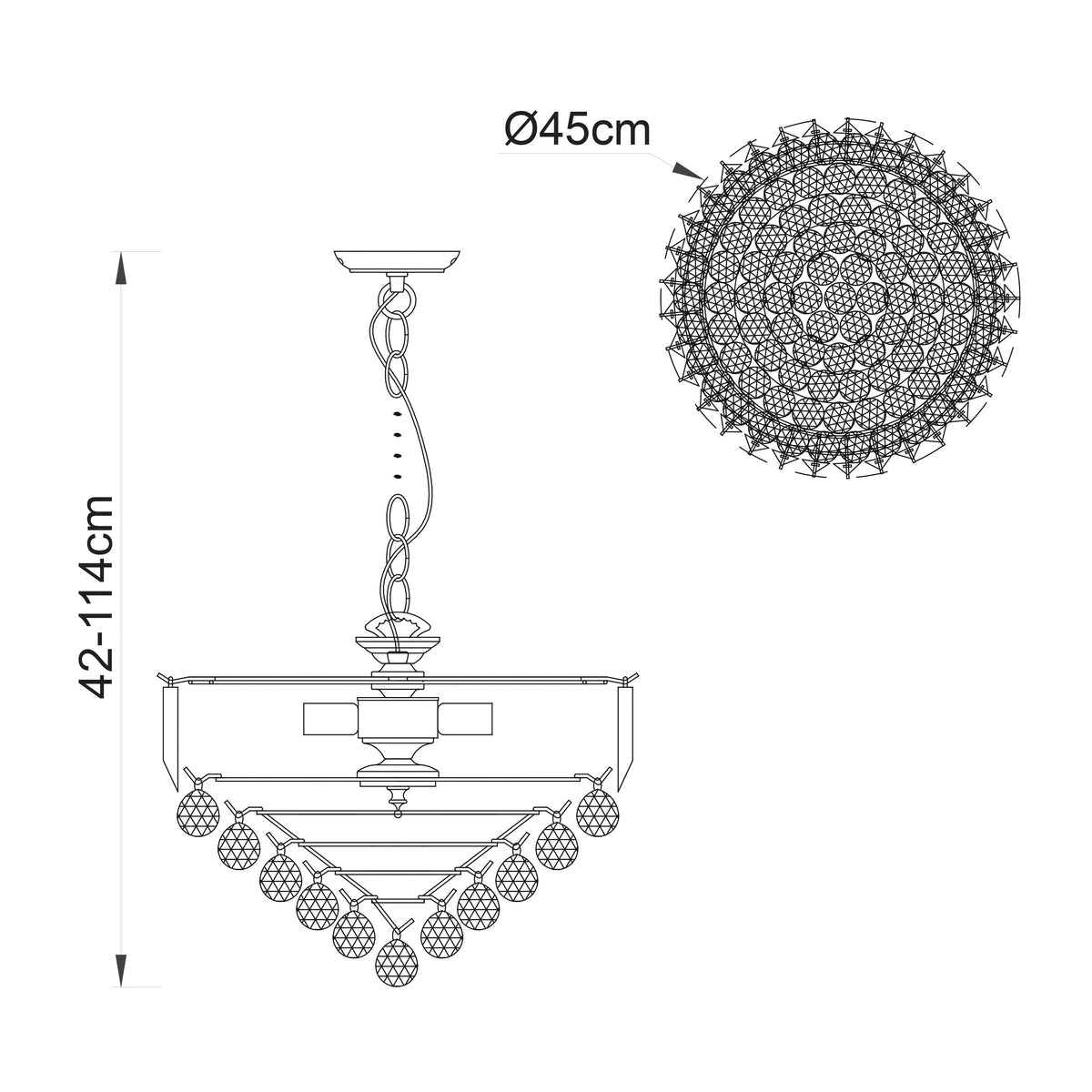 Kacey Crystal Chandelier